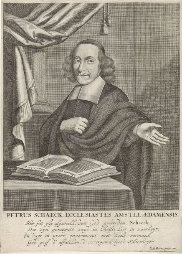 Portrait of the Amsterdam preacher Petrus Schaeck