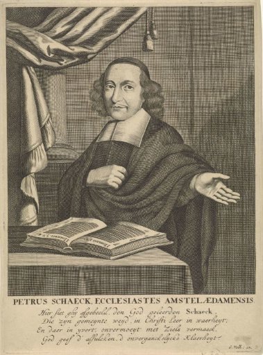 Portrait of the Amsterdam preacher Petrus Schaeck