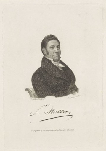 Portrait of the professor Samuel Muller