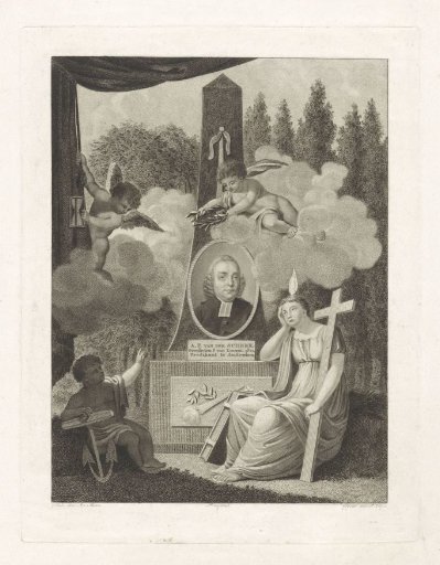 Allegorical tomb monument for Adolf Frederik van der Scheer
