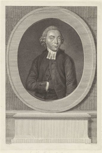 Portrait of the Amsterdam preacher Esdras Heinrich Mützenbecher