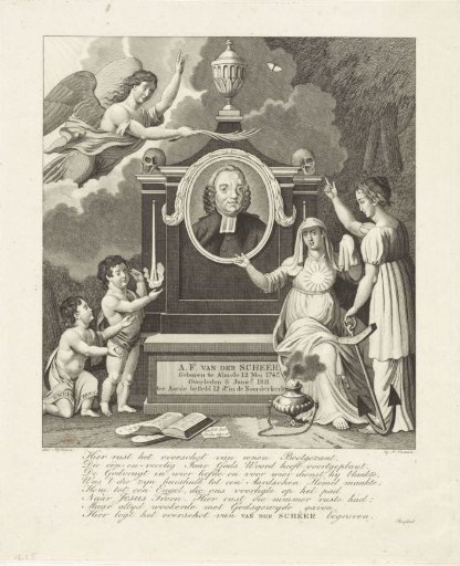 Allegorical Tomb Monument for Adolf Frederik van der Scheer