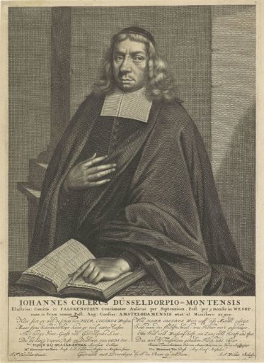 Portrait of the minister Johannes Colerus, aged 40