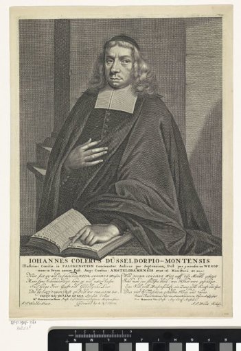 Portrait of the minister Johannes Colerus, aged 40