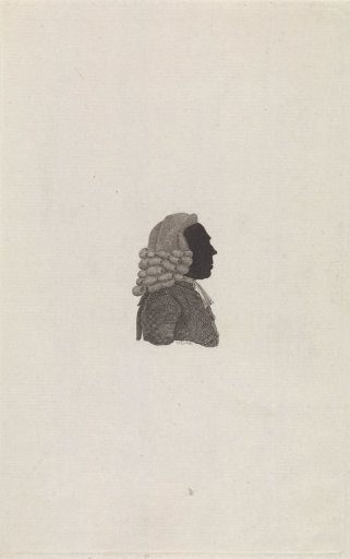 Silhouette portrait of Allard Hulshoff