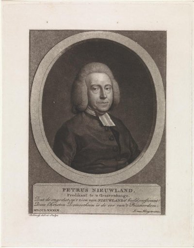 Portrait of Petrus Nieuwland