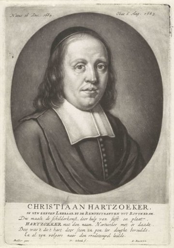 Portrait of the Remonstrant preacher Christiaan Hartsoecker