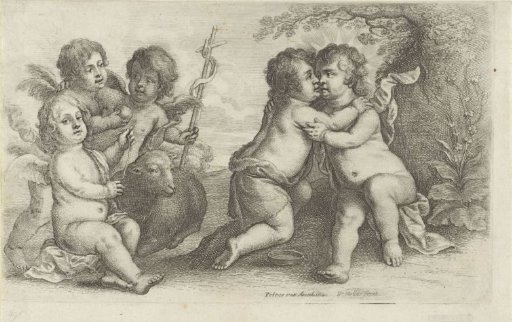 Christ, John and Three Cherubim