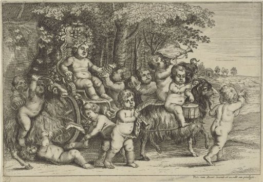 Procession of a Bacchant and Boys on Goats