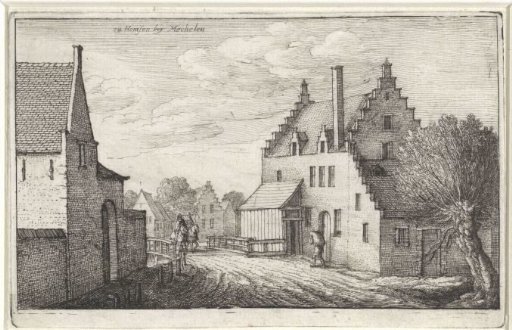 Village street in Hemsen near Mechelen