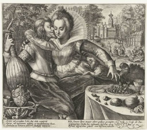 Evening: A loving couple