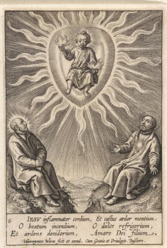 The Christ Child in a flaming heart
