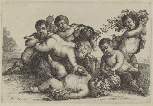 Three Boys, Two Satyrs, a Bacchant and a Goat