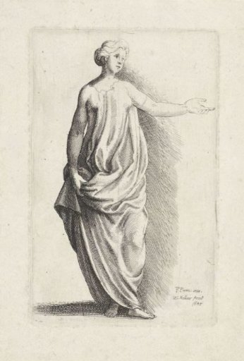 Standing Woman in Classical Dress