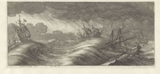 Galley and Other Ships in a Stormy Sea