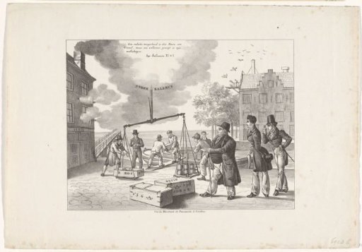 Satirical print on the fraud of the firm C. de Bruyn & Zonen, 1834