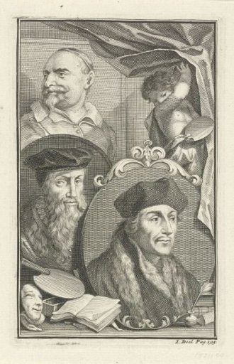 Portraits of Desiderius Erasmus, David Jorisz and Jan Snellinck