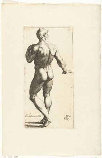 Standing Nude Man Seen from the Back