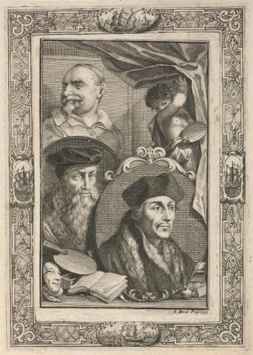 Portraits of Desiderius Erasmus, David Jorisz and Jan Snellinck