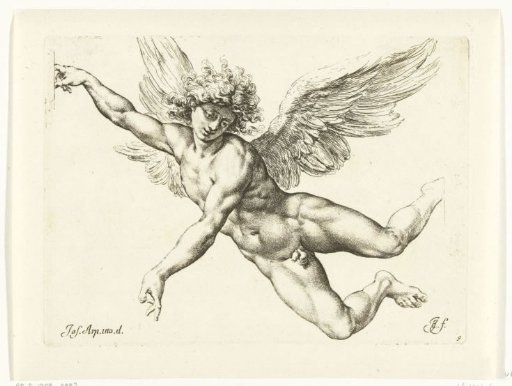 Study of a winged male nude