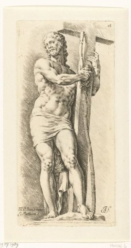 Christ with the cross and other instruments of the Passion