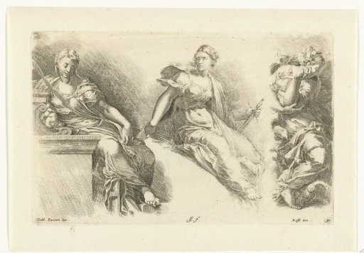Three seated women