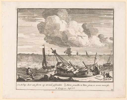 Ship Driven Ashore by a Storm