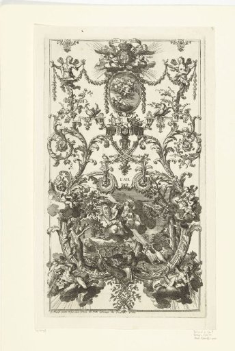 Panel with the element air