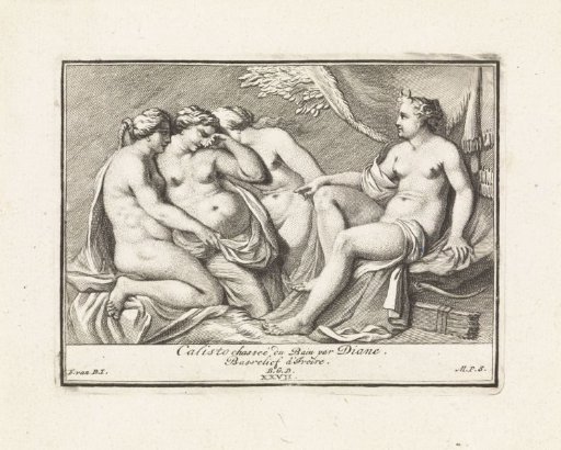 Bas-relief with Diana and Callisto