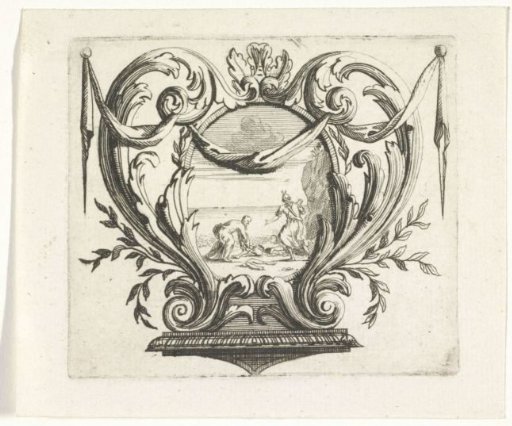 Vignette with the Goddess Diana