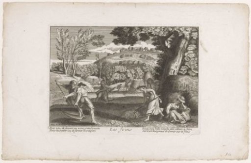 Haymaking farmers