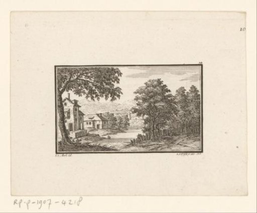 View of a country house