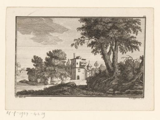 View of a country house