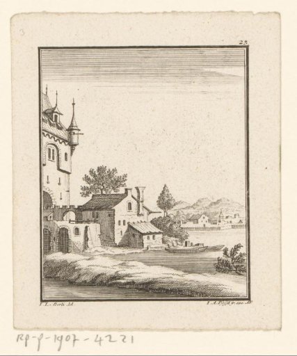 View of a country house