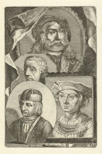 Portraits of Albert van Ouwater, Dieric Bouts, Rogier van der Weyden and Albrecht Dürer