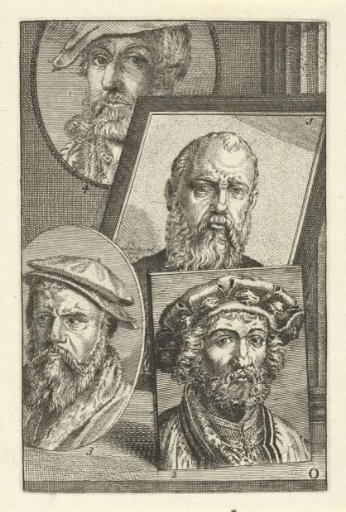 Portrait of Jan Cornelisz. Vermeyen, Jan Gossaert, Joos van Cleve and Heinrich Aldegrever