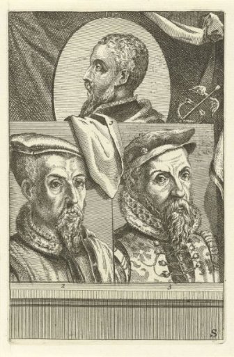 Portraits of Anthonis Mor, Matthys Cock and Hieronymus Cock