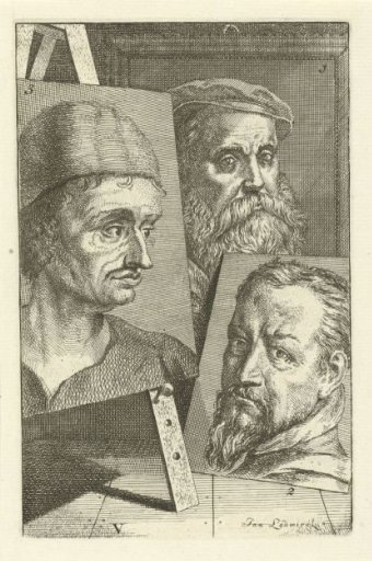 Portraits of Willem Key, Frans Floris and Pieter Aertsen