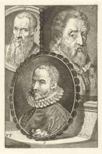 Portraits of Maerten de Vos, Jan van der Straet and Jan Gols van Kaiserswerth