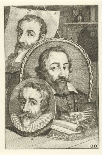 Portraits of Johann I, Rafael and Aegidius Sadeler