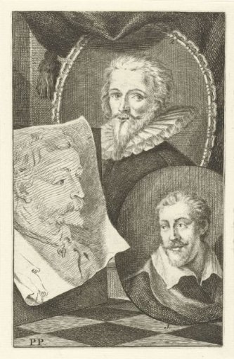 Portraits of Joseph Heintz the Elder, Nicolaas Kornelisz van Delff and Cornelis IJsbrandsz Cuffeus