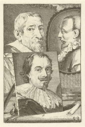 Portraits of Pieter Stevens, Jan Saenredam and Joos de Momper II