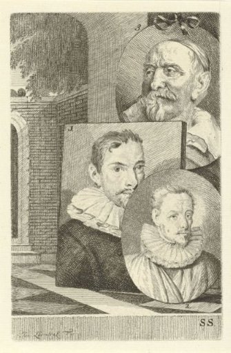 Portraits of Cornelis Jacobsz. Delff, Gheraert Verspronck and Jan Snellinck