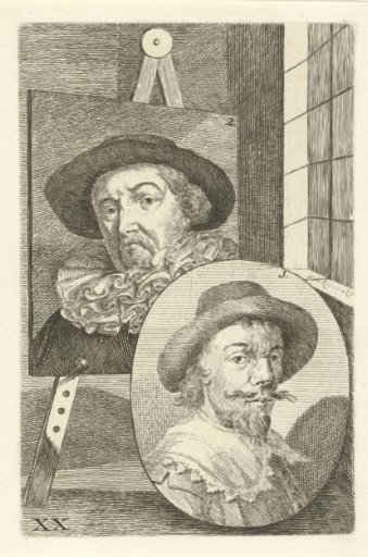 Portraits of David Vinckboons and Jacob van Mosscher