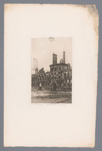 Ruins of the Town Hall of Paris