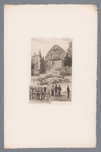 View of ruins on the Boulevard Saint-Martin