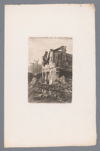 Ruins of a house near the Neuilly city gate