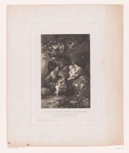 Holy Family with John the Baptist, Elizabeth and Zacharias under an Apple Tree