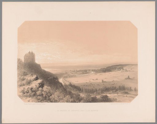 View of the Royal Castle of Ciergnon