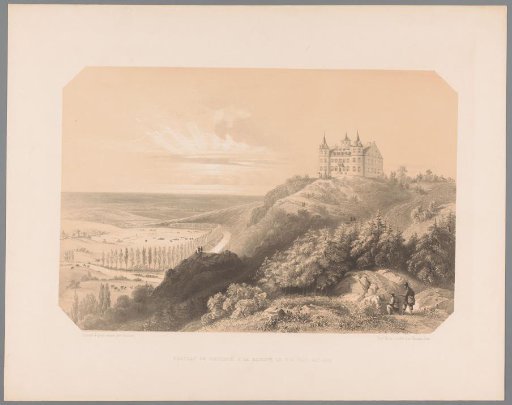 View of the Royal Castle of Ciergnon